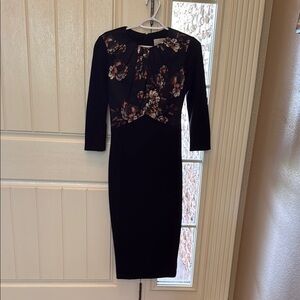 Jason Wu Black Dress with Floral Accents